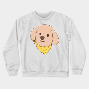 BROWN CUTE POODLE Crewneck Sweatshirt